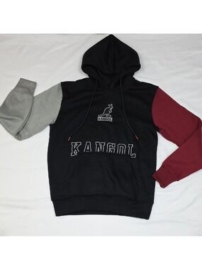 Kangol Boys XXL Black, Gray, and Red Hoodie